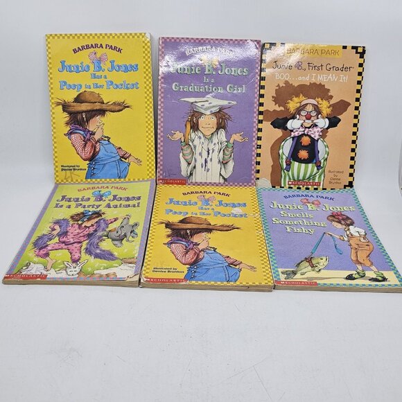 Junie B. Jones Has A Peep in Her Pocket Books Mixed Lot of 9 Barbara Park - Picture 2 of 16